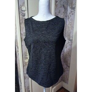 I.N. Studio San Francisco Black Sleeveless Top Large
